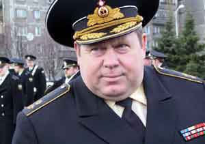 Vice-Admiral V.Valuev. Commander of the Baltic Fleet